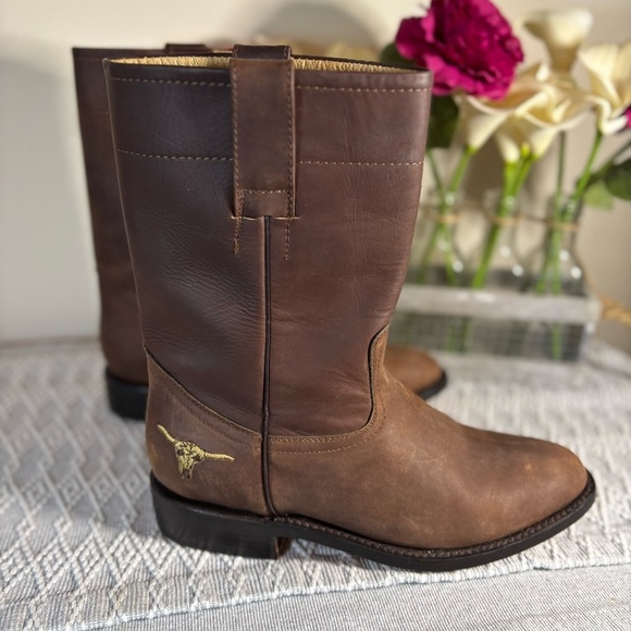 Men's Antigua 6.5 Vintage Cowboy Boots. Leather, Made In Guatemala. - Picture 1 of 13